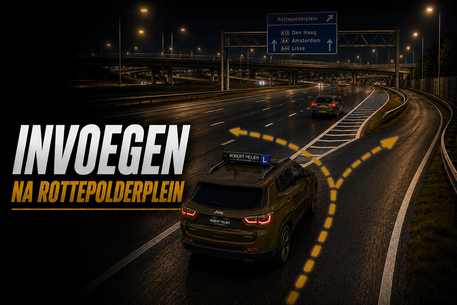 Invoegen na Rottepolderplein