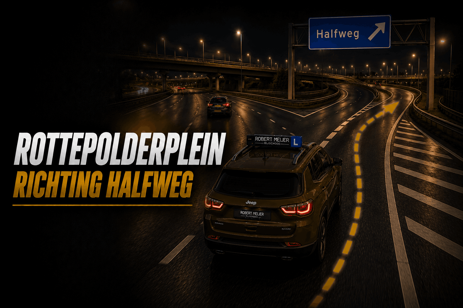 Rottepolderplein richting Halfweg