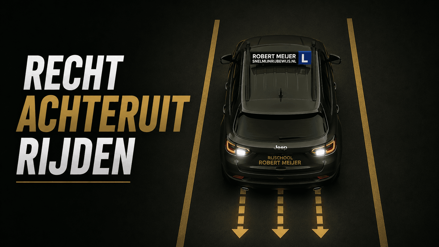 Recht achteruit rijden